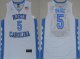Men's North Carolina Tar Heels #5 Marcus Paige 2016 White Swingman College Basketball Jersey