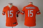 nike women nfl chicago bears #15 marshall orange [nike limited]