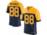 nike nfl green bay packers #88 montgomery yellow and blue limited jerseys