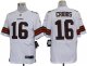 nike nfl cleveland browns #16 joshua cribbs elite white jerseys