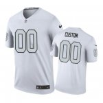 Oakland Raiders #00 Custom Nike color rush White Jersey