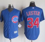 mlb jerseys Chicago Cubs #34 Lester Blue New Cool Base Stitched