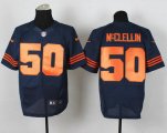 nike nfl chicago bears #50 mcclellin elite blue [number orange][