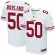 nike nfl san francisco 49ers #50 borland elite white jerseys