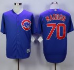 mlb majestic chicago cubs #70 joe maddon blue new cool base jerseys