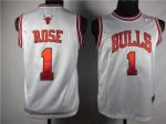 Basketball Jerseys youth Chicago Bulls #1 rose white