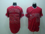 Baseball Jerseys anaheim angel #55 matsui red(cool base)