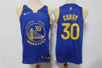 Men's Golden State Warriors #30 Stephen Curry Royal Jerseys 75th
