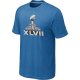 NFL Super Bowl XLVII Logo light Blue T-Shirt