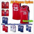 Basketball Philadelphia 76ers All Players Option Swingman Icon Edition Jerseys- Game Style
