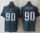 nike nfl philadelphia eagles #90 smith elite green jerseys