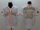 Baseball Houston Astros #35 Justin Verlander White 2017 World Series Champions Special Gold Number Cool Base Jersey