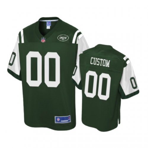 New York Jets Custom Green Pro Line Jersey - Youth