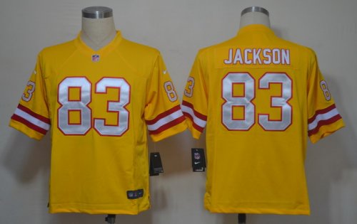 nike nfl tampa bay buccaneers #83 jackson yellow jerseys [game]