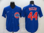 Men's Chicago Cubs #44 Anthony Rizzo Blue 2020 Stitched Baseball Jersey