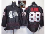 NHL Chicago Blackhawks #88 PATRICK KANE Black Ice Silver Number