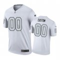 Oakland Raiders #00 Custom Nike color rush White Jersey
