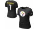 Women Nike Pittsburgh Steelers #7 Ben Roethlisberger Name & Numb