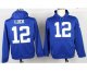 nike nfl indianapolis colts #12 luck blue [pullover hooded sweat