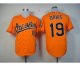 mlb baltimore orioles #19 davis orange jerseys