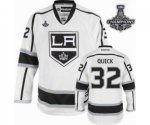 nhl jerseys los angeles kings #32 quick white[2014 Stanley cup c
