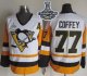 Men Pittsburgh Penguins #77 Paul Coffey White Black CCM Throwback 2017 Stanley Cup Finals Champions Stitched NHL Jersey