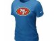 Women San Francisco 49ers L.blue T-Shirts