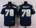 nike nfl seattle seahawks #78 bailey elite blue jerseys