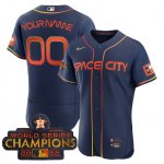 Houston Astros 2023 Space City Champions Jersey Navy Authentic Stitched Jerseys