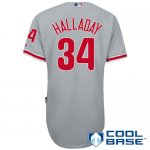 Baseball Jerseys philadelphia phillies #34 halladay grey (cool b