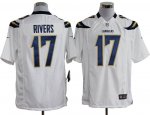 nike nfl san diego chargers #17 rivers white jerseys [game]