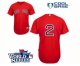2013 world series mlb boston red sox #2 ellsbury red jerseys