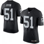 Men's Nike Oakland Raiders #51 Bruce Irvin Black Elite NFL Jersey