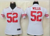 nike women nfl san francisco 49ers #52 willis white jerseys