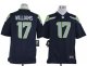 nike nfl seattle seahawks #17 williams blue jerseys [game]