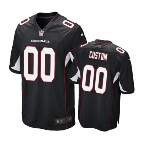 Arizona Cardinals #00 Custom Black Nike Game Jersey - Men\'s