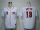 Men's MLB Cincinnati Reds #19 Joey Votto White Cool Base Jerseys