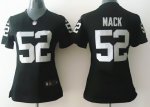 nike women nfl oakland raiders #52 mack black jerseys