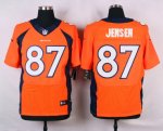 nike denver broncos #87 jensen orange elite jerseys