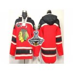 nhl chicago blackhawks red [pullover hooded sweatshirt][2013 Sta