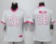 Women Denver Broncos #58 Von Miller White Pink Rush Limited Nike NFL Jerseys