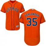 Men mlb houston astros #35 Justin Verlander orange majestic flexbase authentic collection jerseys