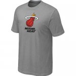 nba miami heat big & tall primary logo L.Grey T-Shirt