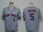 Baseball Jerseys new york mets #5 wright grey(cool base)