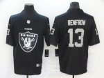 Football Las Vegas Raiders # 13 Hunter Renfrow Black Logo Stitched Vapor Untouchable Limited Jersey