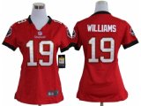 nike women nfl tampa bay buccaneers #19 williams red jerseys