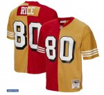 San Francisco 49ers Jerry Rice Mitchell & Ness Scarlet And Gold 1994 Split Legacy Jersey