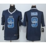 nike nfl dallas cowboys #9 romo navy blue strobe limited jerseys 2015 new