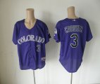 MLB Jerseys Colorado Rockies #3 Michael Cuddyer Purple