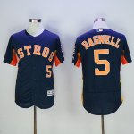 mlb houston astros #5 jeff bagwell majestic navy flexbase authentic collection player jerseys